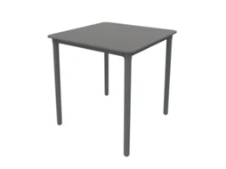 Mesa Quadrada Exterior 70x70 Cinza Escuro Marsella Garbar