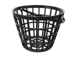 Cesta De Bolas De Golfe Preta Com Alça Para Transporte E Armazenamento - Acessório Profissional Para Treino Preto