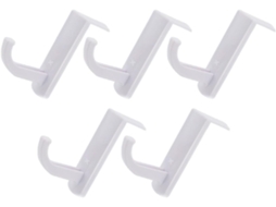 Suporte Para Fones De Ouvido Abaodam Em Plástico Branco, Conjunto De 5 Peças, Organizador De Mesa Para Pc E Monitor