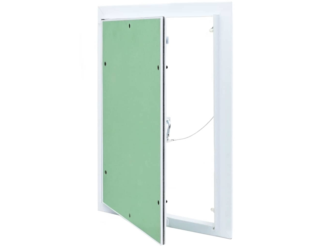 Vidaxl Painel De Acesso Verde E Prata 35 X 45 Cm Alumínio E Gesso
