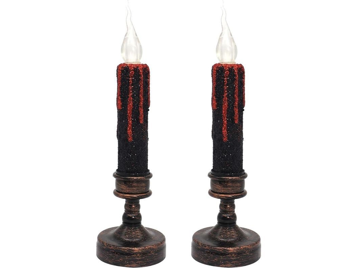 Vela Led Sin Llama, Lámpara De Vela Electrónica, Baterías, Decoración Halloween Fiesta Hogar