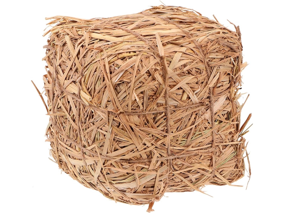 Banquinho Artificial de Palha Healeved, com Design Natural e Fresco, para Decoração de Casamentos Ao Ar Livre e para CHABERLU