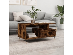 Vidaxl Mesa De Centro 90x49x45 Cm Derivados Madeira Carvalho Fumado