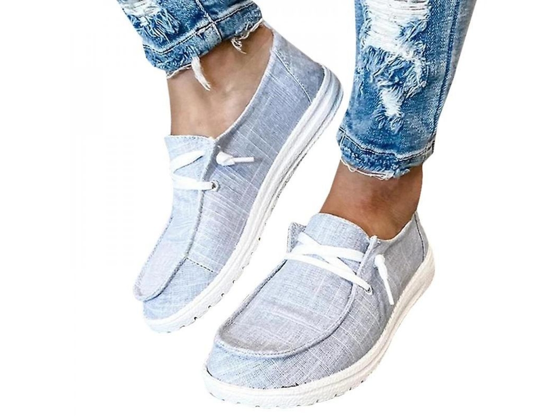 Sapatos de Mulher MARCA com flats e sola ortopédica 38 cinza