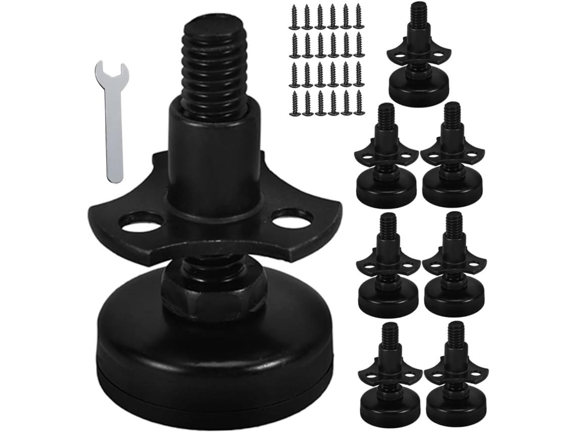 Conjunto De 8 Niveladores De Mesa Ajustáveis Para Móveis E Armários