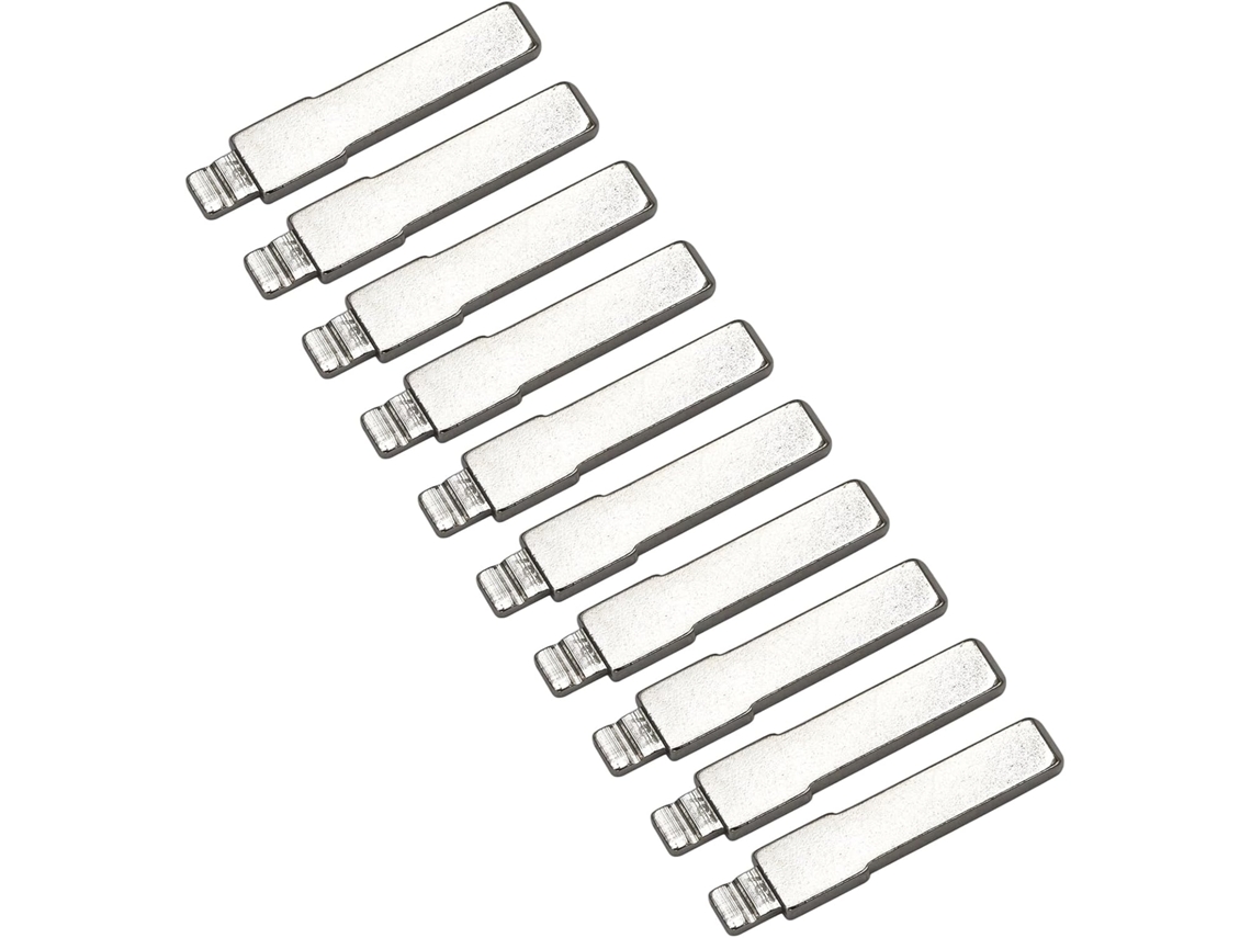 Pacote com 10 Controles Remotos de Metal em Branco para W168 W124 W202 Hu39 SFUSHOS