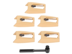 Agulha Tocador Vinil LAXISCREED 5pcs com Pincel Limpeza
