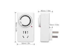 Laxiscreed Smart Timing Socket Com Temporizador De 12 Horas E Desligamento Automático Para Proteção Contra Sobrecarga