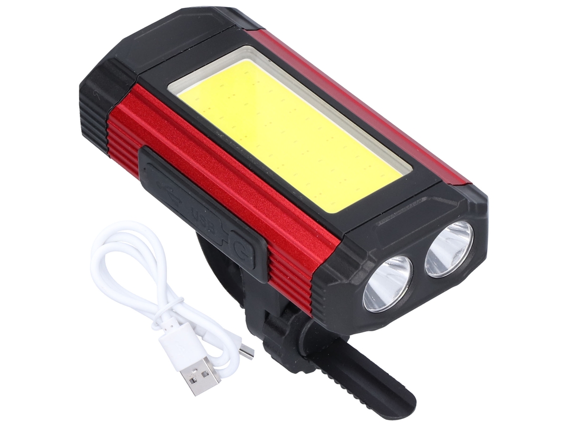 Luz de Bicicleta 1000lm Usb Recarregável Ip65 Magnética com 7 Modos e Power Bank