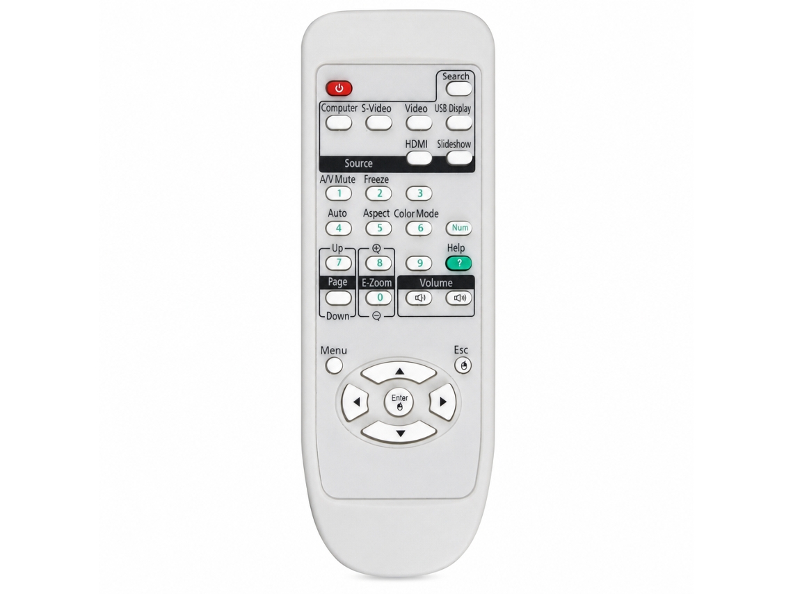 Comando À Distância Para Projetor Compatível Com Epson Cb-x05, X31, X36, X39, Ch-tw5300 E E10 – Modelo 4_dae