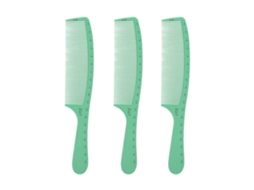 3 Peças Pente Desembaraçador Anti-estático Abs Durável Para Cabelo Molhado Styling Salão E Casa