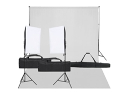 Photo Studio Kit, Photo Studio Kits Vidaxl Preto Aço (n/a)