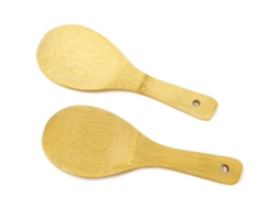 2 Colheres De Arroz De Bambú Para Cozinha Palas (20cm)