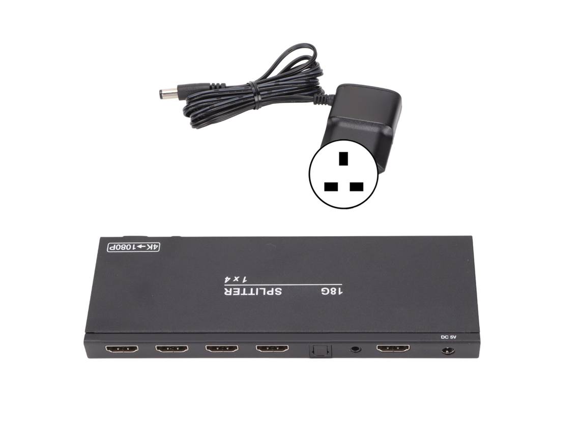 Divisor Hdmi LAXISCREED 1 Entrada 4 Saídas 4k60hz