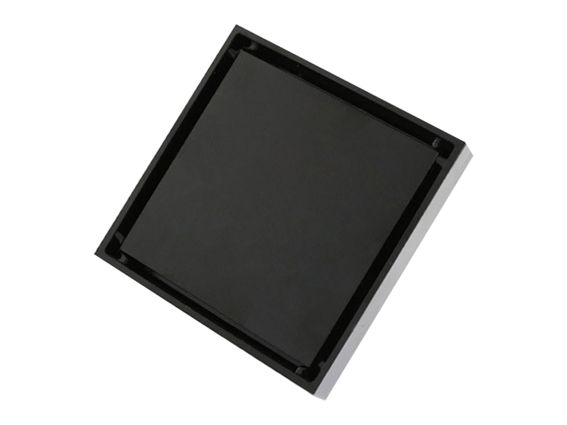 Ralo de Chuveiro Quadrado Invisível 4 Polegadas Aço Inox com S/MARCA