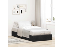 Ottoman Bed Frame, Ottoman Bed Frames Vidaxl Preto Tecido (90 X 200 Cm)