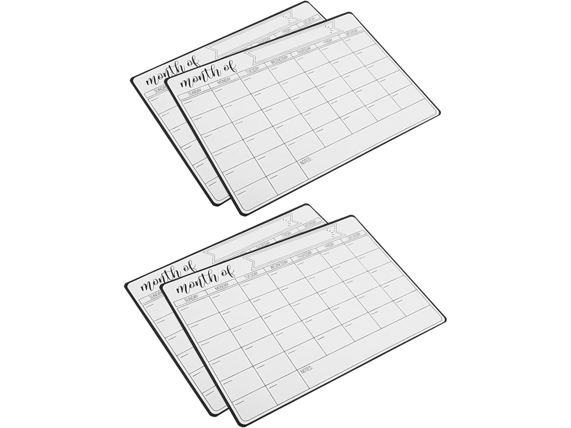 Calendário Semanal Magnético de 4 Peças para Quadro Branco e Geladeira, Ideal Listas Compras Planejamento. 28,