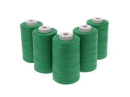 Conjunto de 5 fios de poliéster Dacor 120, 5.000 metros, cor 0010, verde, SEWFIL