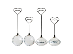 Porta Cartões De Metal E Cristal Para Decoração Allinless
