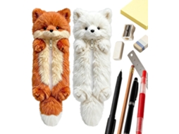 Plush Case, Peil Pouch, Cute Holder, Animal Bag, Soft Organizer For Study