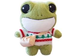 Primerox boneca de Pelúcia Sapo Fofo 30cm Brinquedo Animal de Pelúcia Presente para Crianças Meninas Amigos