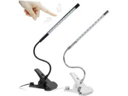 Luminária De Mesa Led Usb Ajustável Com Clipe, Luminária De Cabeceira Sensível Ao Toque Para Leitura E Estudo.