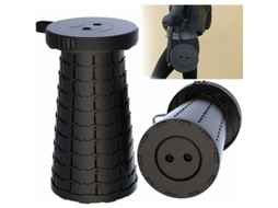Banqueta dobrável portátil, ajustável, altura de 47cm, até 150kg, para camping, pesca, churrasco | AQUAFORGE | AQUAFORGE