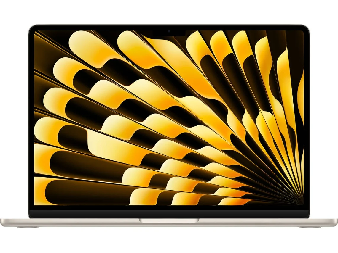 MacBook Air APPLE Luz das Estrelas (13.6'' - Apple M4 10-Core - RAM: 16 GB - 256 GB SSD - 8-Core)