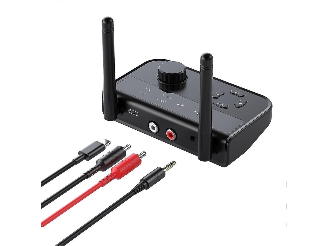 Transmissor E Receptor De Áudio Bluetooth 5.3 Com Aux Rca Para Tv De Carro