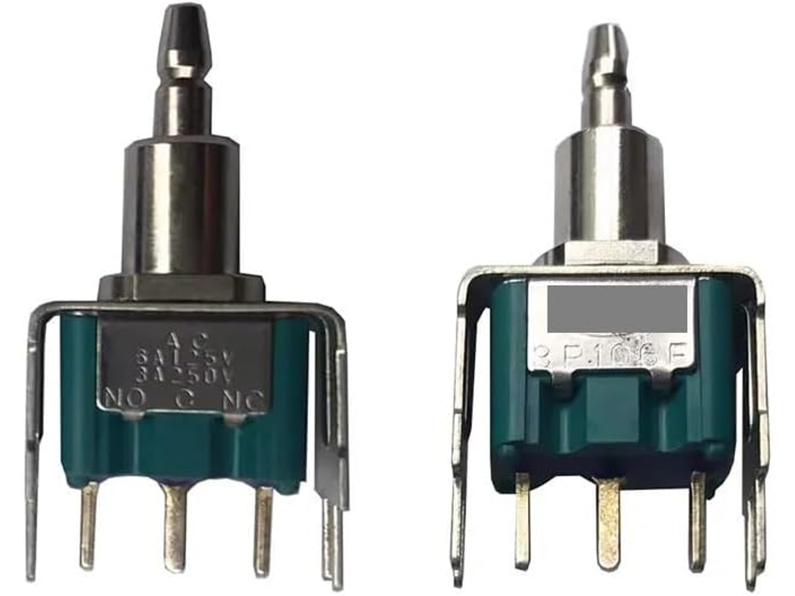 1 Unidade De Interruptor Botão Pressão Ligação Única Com Chave Reinicialização Automática 3p106f, 3 Pinos, 3a 250v 6a
