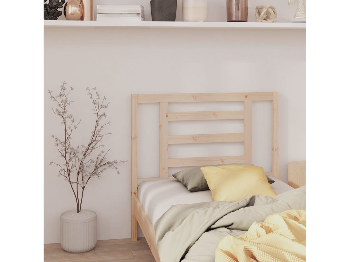 Vidaxl Cabeceira De Cama 96x4x100 Cm Pinho Maciço