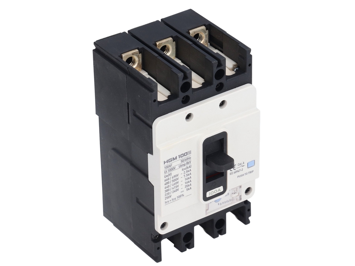 Interruptor Caixa Moldada 3P HGM 100E 100A para Baterias Solares S/MARCA