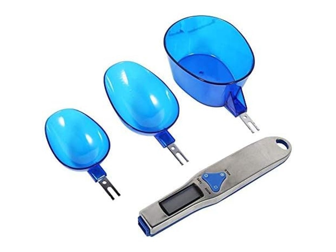 Conjunto de colheres medidoras digitais, precisão 0.1g, balança de cozinha, ferramenta de medição