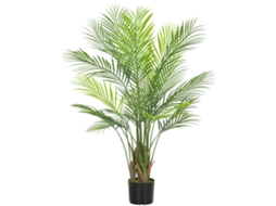 Palmeira Artificial 120cm (planta Interna, Verde, Vaso Plástico Incluso)
