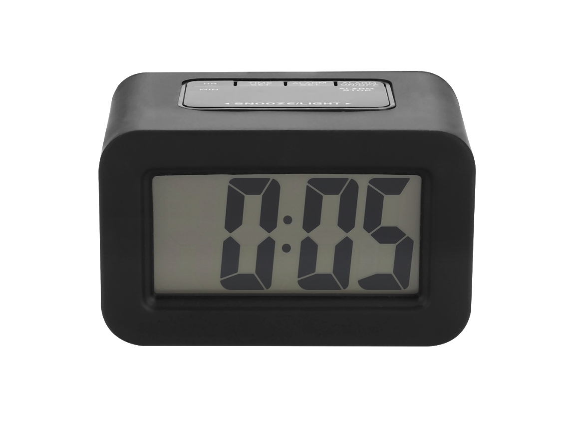 Despertador digital eletrônico LED com display de 24 horas