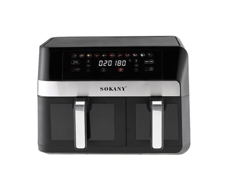 Fritadeira A Ar Sem Óleo Dual, Cesta Dupla 11l . Ajuste De Temperatura Multifuncional, Painel Touchscreen, Múltiplos Programas. Dam (7l4l)