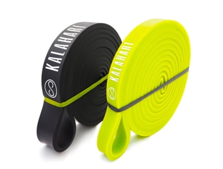 Kalahari Bandas De Resistência Set Com Ebook De Exercícios – Faixas Elásticas De Musculação E Fitness Para Treinamento De Força, Pull-Ups, Fisioterapi