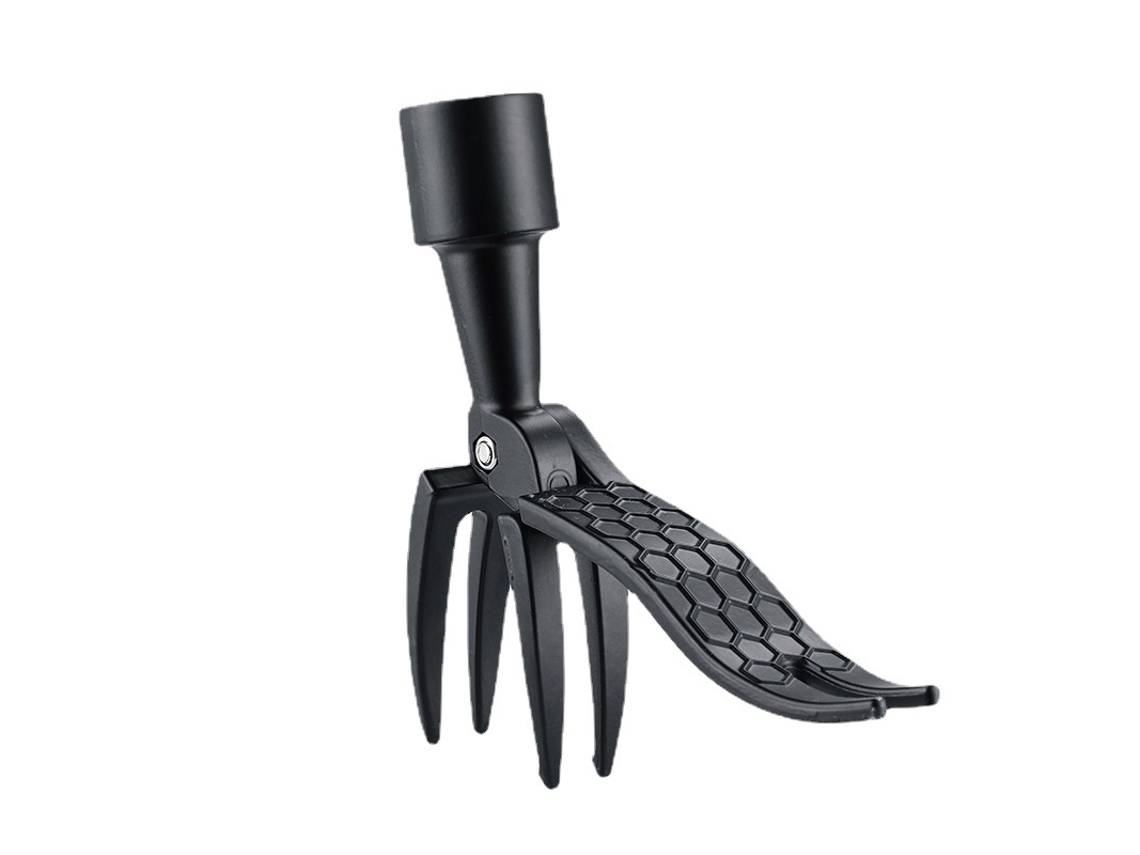 Removedor de Ervas Daninhas de Pé, Ferramenta Manual para Capinar com 4 Garras Antiderrapantes Sem Haste AQUAFORGE