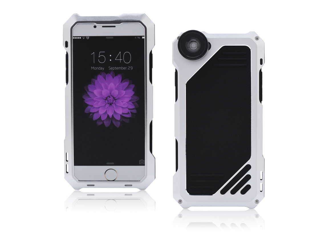 Capa de vidro temperado para iPhone 6/7/8 com lente EOOCOO