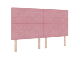 Cabeceira Led com Fitas Led com Cabeceira Rosa 180 Cm Veludo MAISON EXCLUSIVE