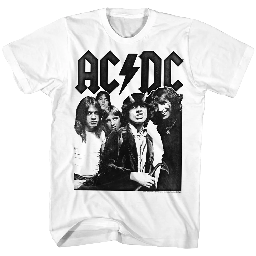 Ac/dc Photo T-shirt Unisex Rockinstone Size:m
