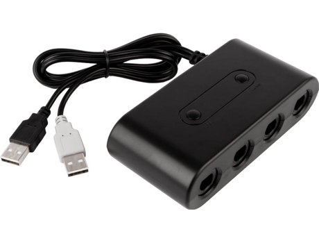 Adaptador REYTID 3 em 1 para GameCube (4 Portas) com USB de Nintendo, Wii e PC