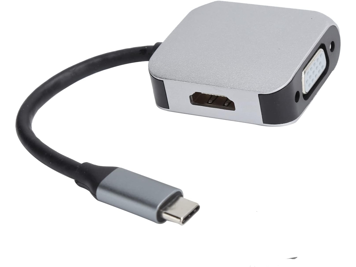 Hub Usb Tipo C Para Hdmi, Vga E Usb, Estação De Acoplamento,