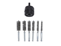 Escova De Tubo Laxiscreed Para Terminais De Bateria Com Adaptador Hexagonal Para Limpeza Eficaz