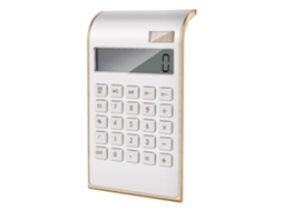 Calculadora de Mesa com Design Fino e Elegante, Ideal para Escritório e Casa. Possui Dupla Alimentação BRILVIBERA (energia Solar)