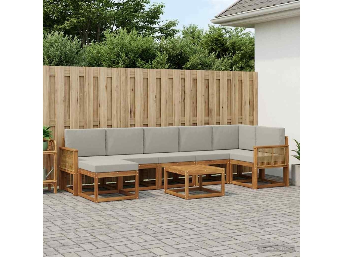 Vidaxl Conjunto De Sofás Para Exterior 8 Unid. Poliéster
