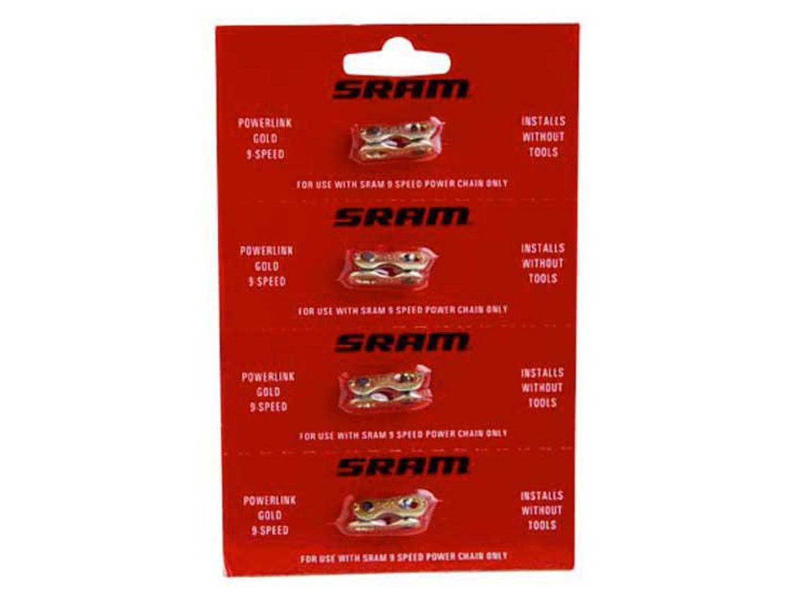 Sram Powerlink Gold Chain Connector 9-speed 4 Pcs