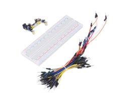 Kit De Breadboard Laxiscreed Com 830 Pontos E Fonte De Alimentação 12v Para Projetos Eletrónicos