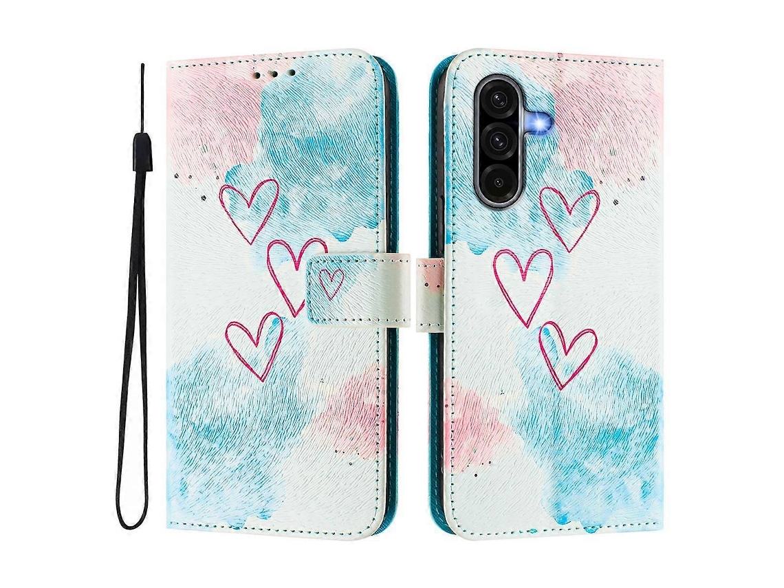 Capa De Celular De Couro Pintado Enkay Com Compartimentos Para Cartões E Suporte
