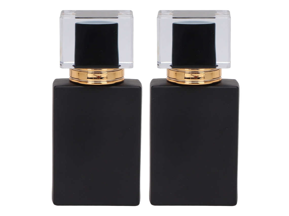 2 Unidades De Botella De Perfume De Vidro 30ml Con Atomizador Portátil Y Reutilizable